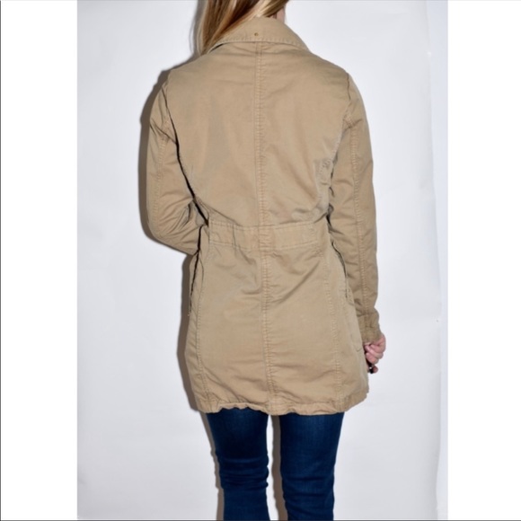 Lucky Brand Canvas Field Khaki Utility Long Jacket - Picture 3 of 7